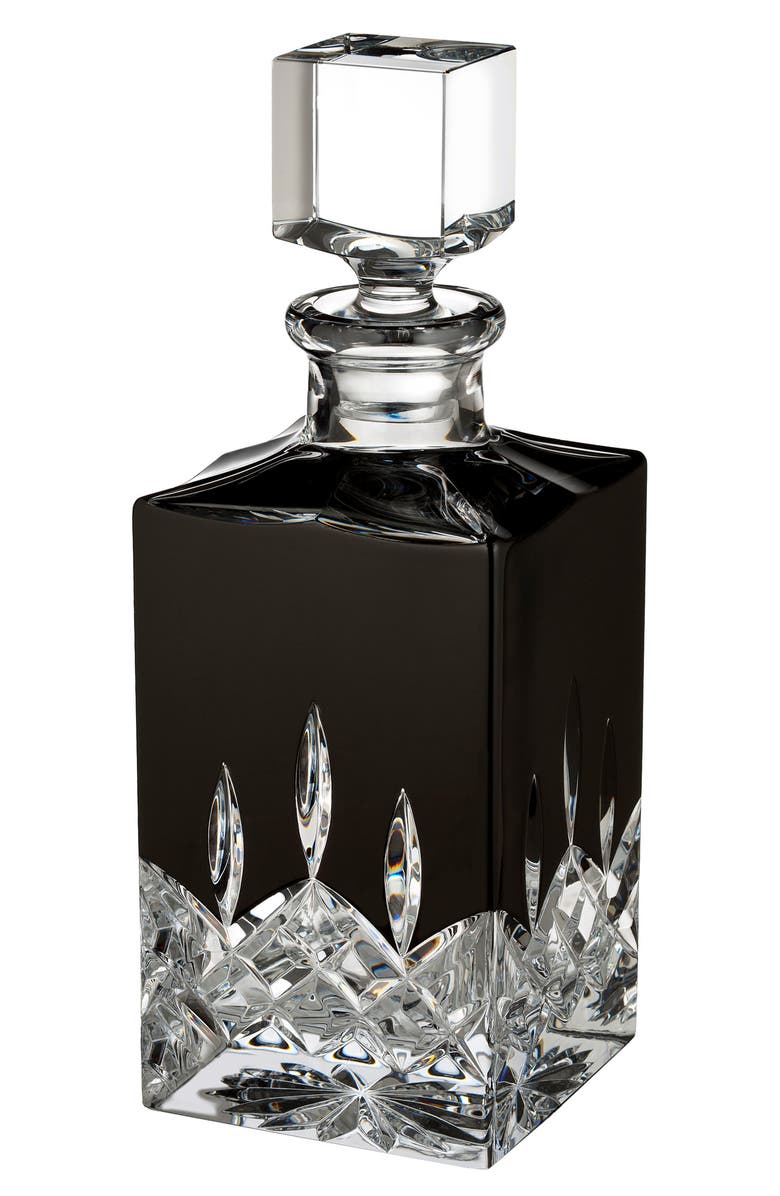 Waterford Lismore Black Square Lead Crystal Decanter, Main, color, Crystal