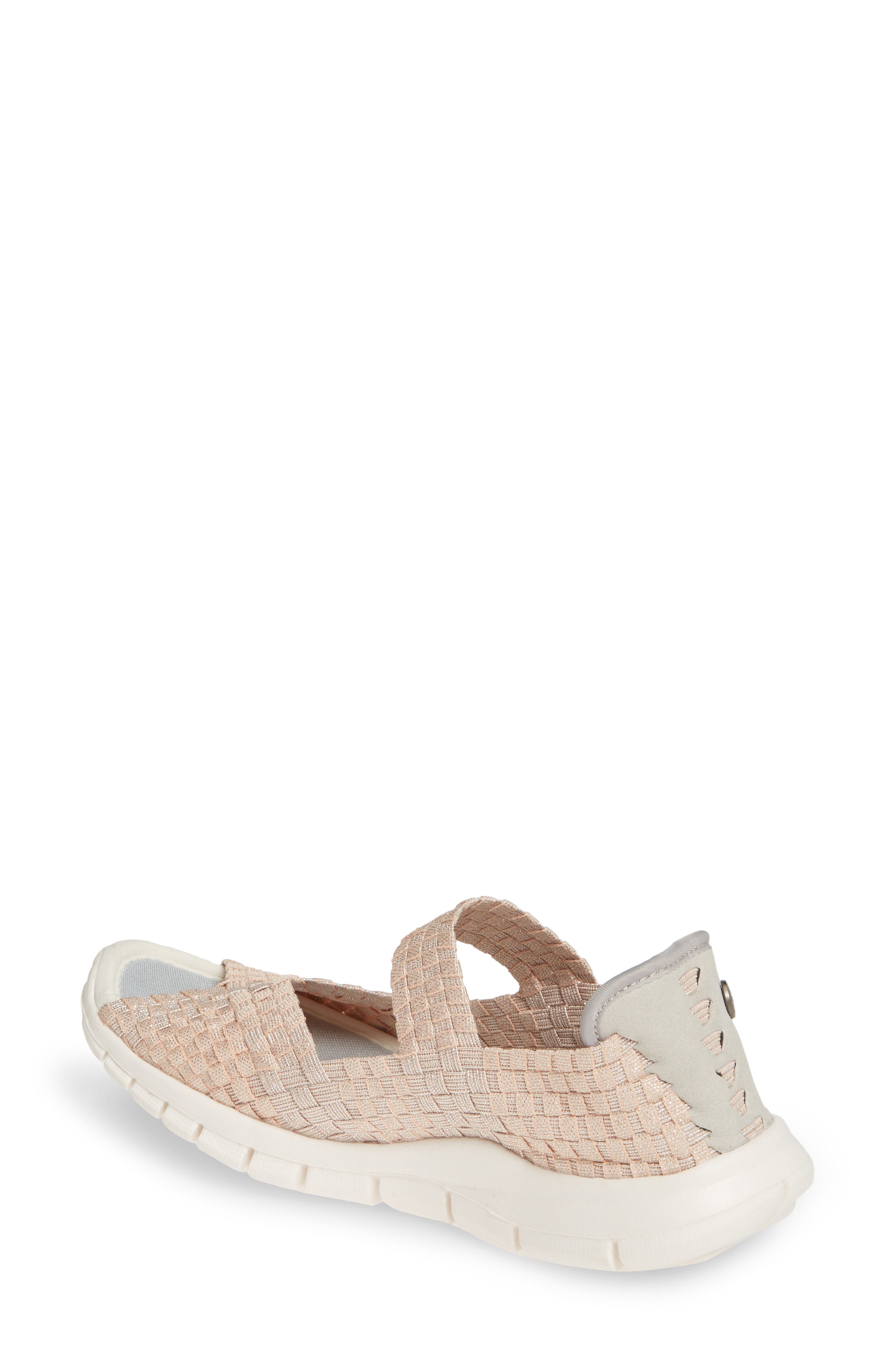 'Comfi' Mary Jane Flat, Alternate, color, NEW BLUSH SHIMMER FABRIC