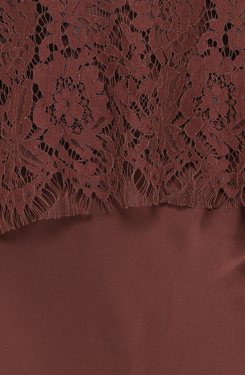 Petal & Pup Lelita Strapless Maxi Dress, Alternate, color, Brown