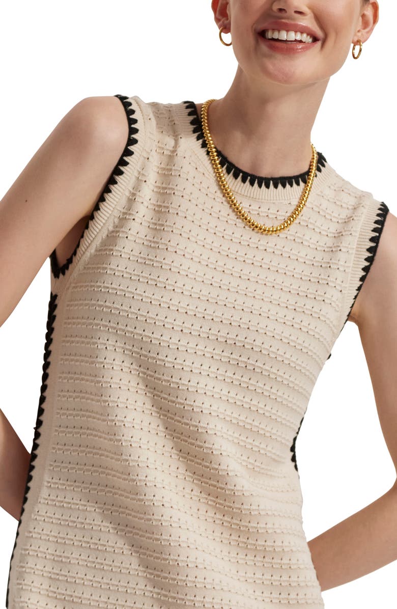 Varley Dwight Sleeveless Midi Dress, Alternate, color, Birch