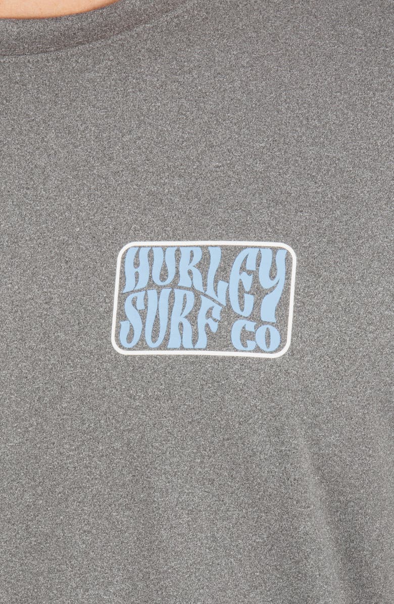 Hurley Hybrid Graphic T-Shirt, Alternate, color, Ion Grey Heater