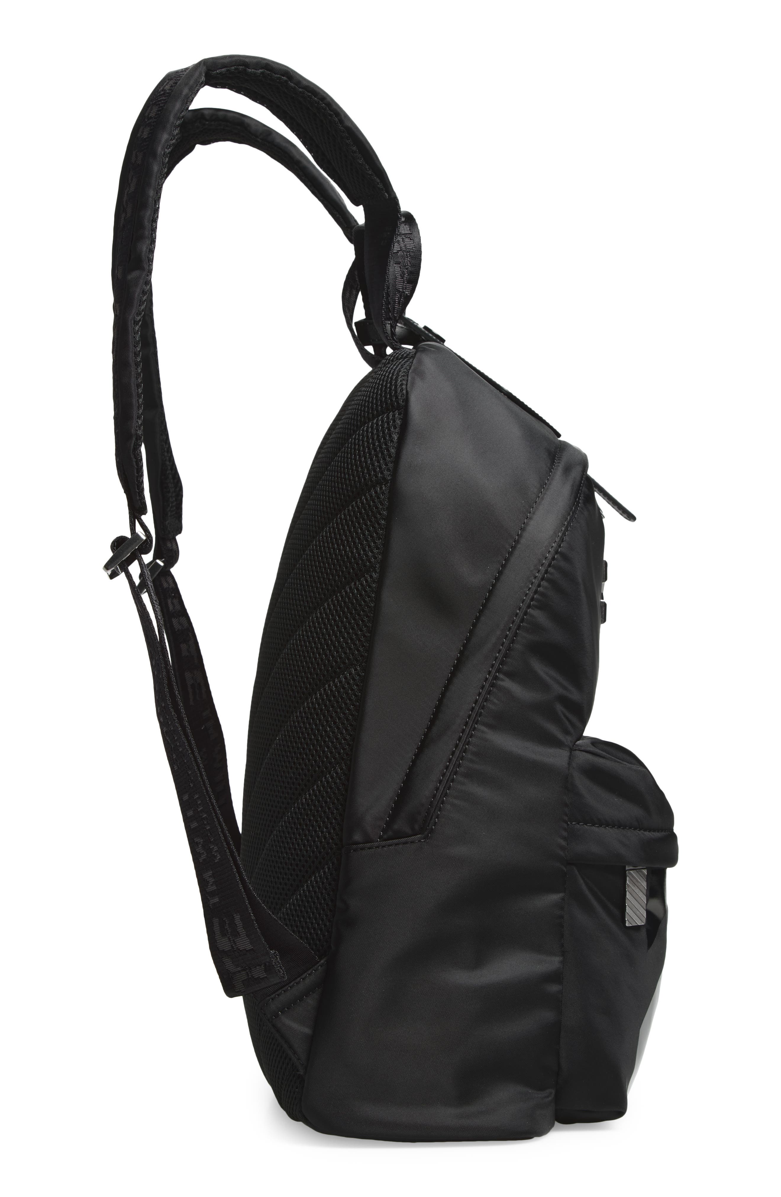 Off-White Classic Dome Nylon Backpack, Alternate, color, Black