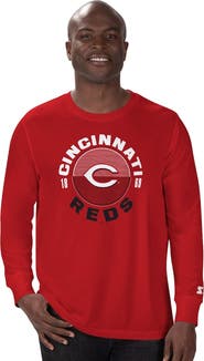 STARTER Men's Starter Red Cincinnati Reds Halftime Long Sleeve T-Shirt