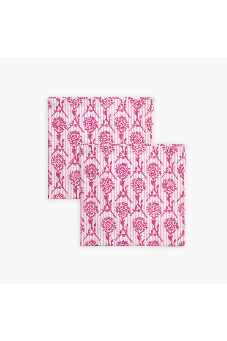 Nikhar Table Napkins Set of 2, Main, color, Pink
