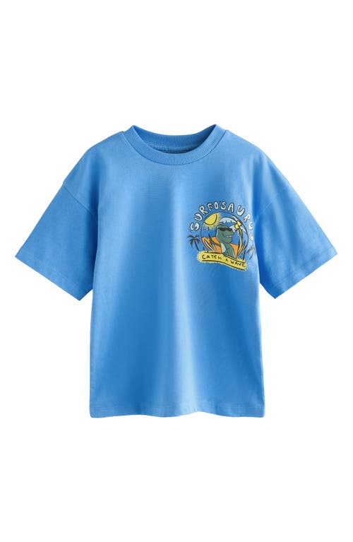 Next Kids' Assorted 3-pack Cotton Graphic T-shirts In Blue