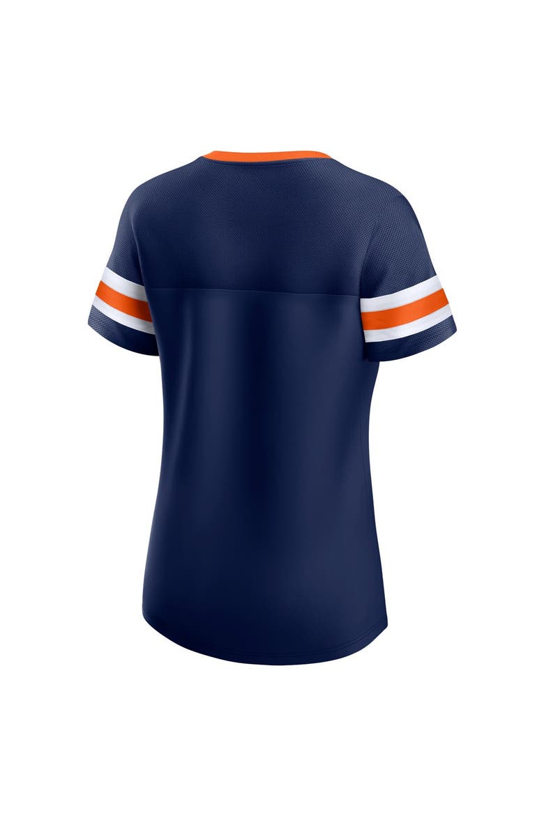 Women's Fanatics Navy Denver Broncos Original State Lace-Up T-Shirt, Alternate, color, Navy