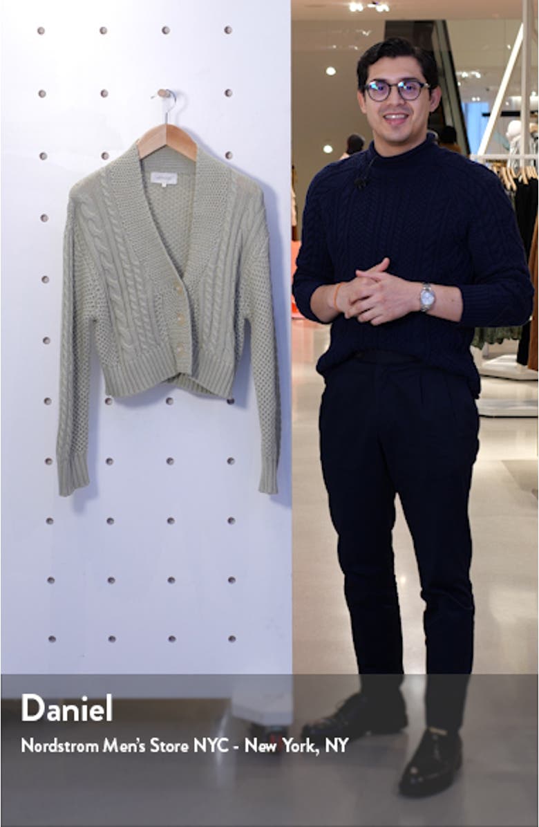 The Cable Montana Cotton Blend Cardigan, sales video thumbnail