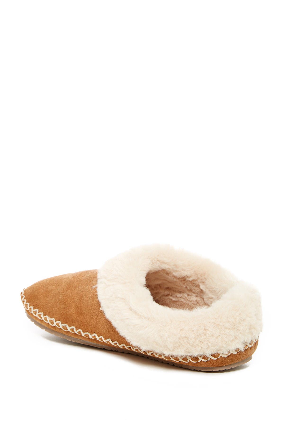 Minnetonka Carolina Faux Fur Lined Slipper, Alternate, color, 