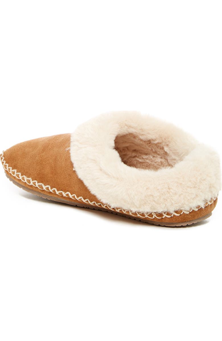 Minnetonka Carolina Faux Fur Lined Slipper, Alternate, color,