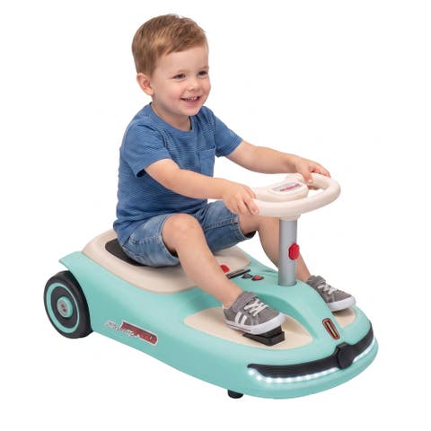 2-in-1 Electric Wiggle Swing Car with Pedal