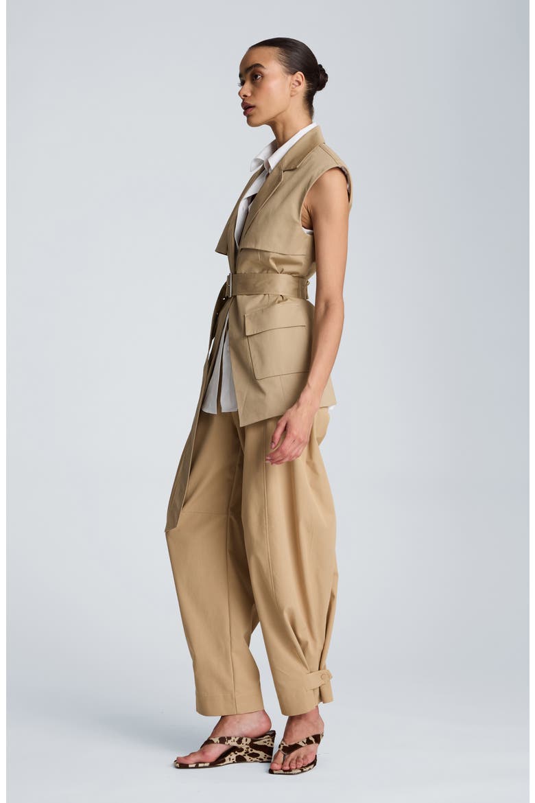 High Waist Barrel Leg Pants, Alternate, color, FARRO