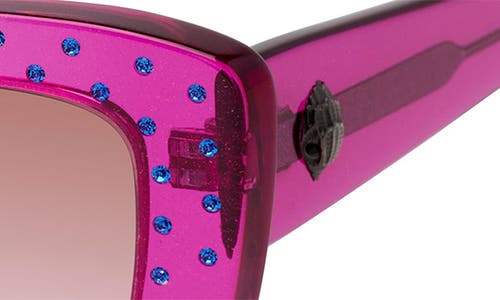 Kurt Geiger London 52mm Rectangular Sunglasses In Pink/pink Gradient
