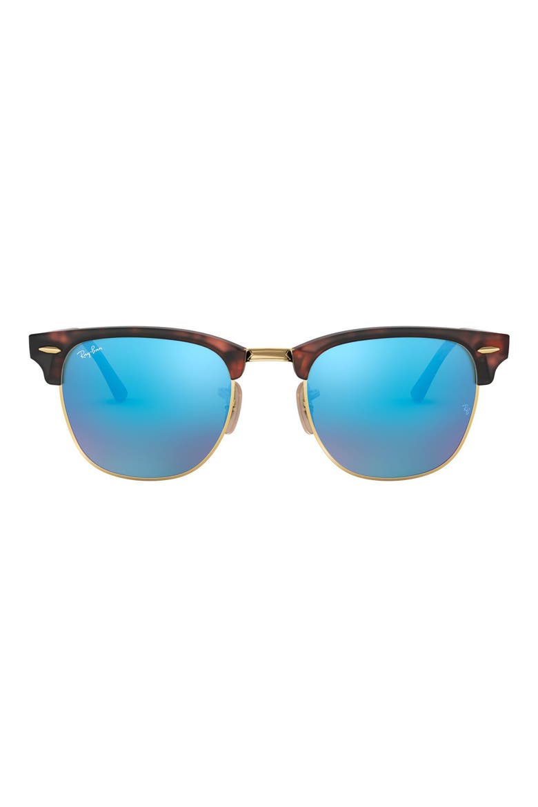 Standard Clubmaster Blue Light Blocking 51mm Sunglasses, Alternate, color, BLUE MIRROR