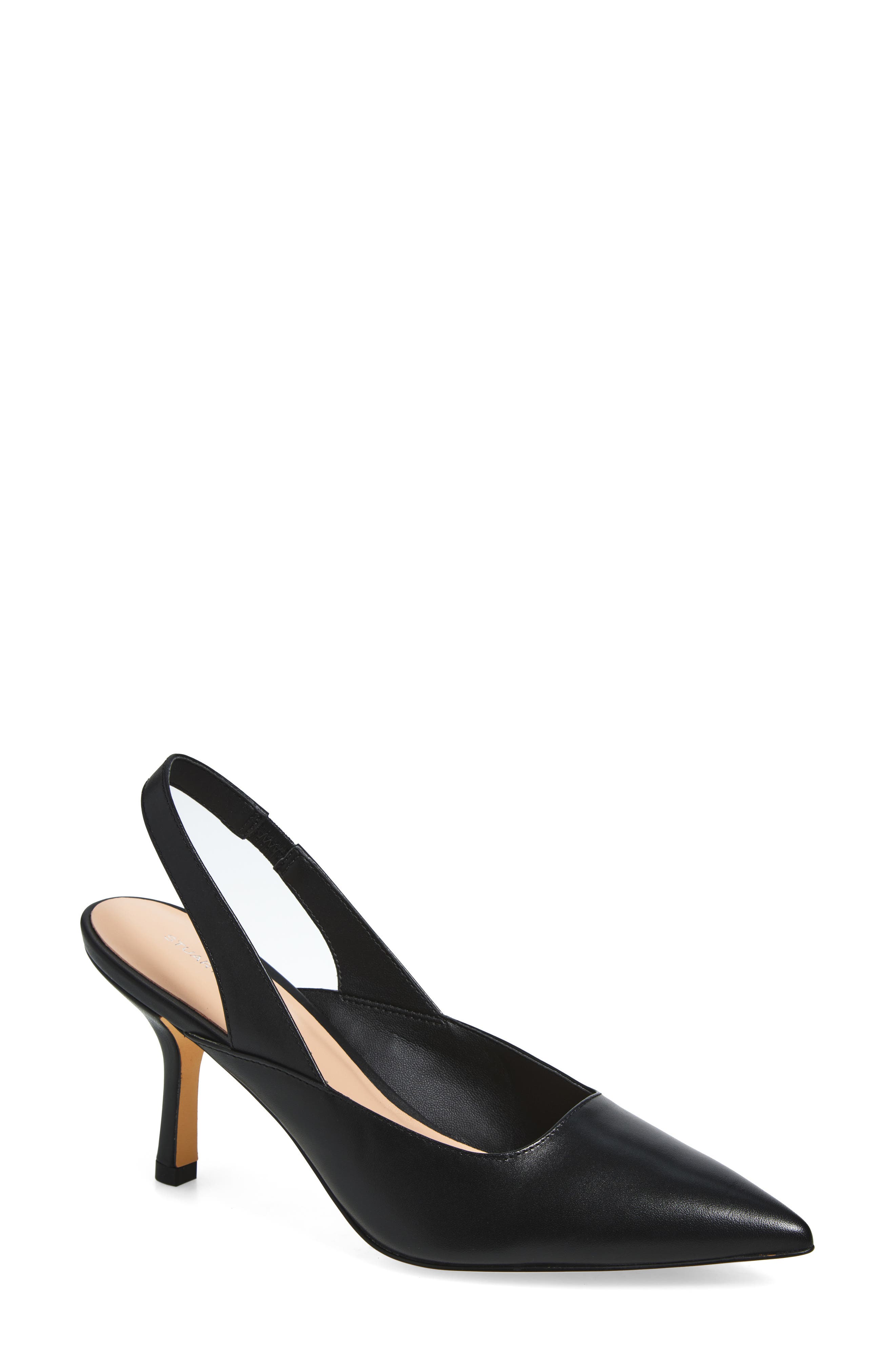 Stuart Weitzman Zuri Slingback Leather Pump