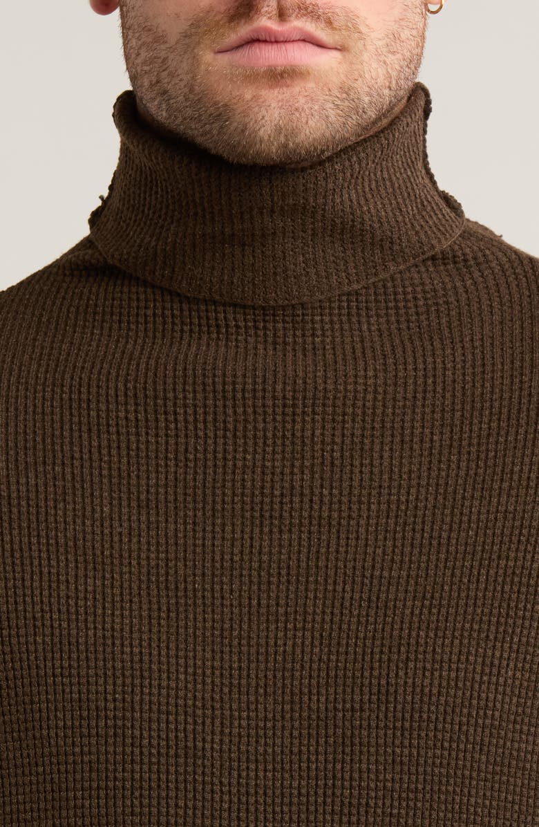 Fear of God Essentials Gender Inclusive Waffle Knit Turtleneck Sweater, Alternate, color, 