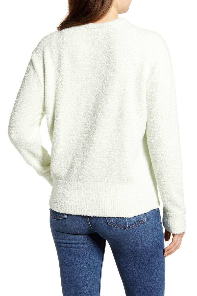 Teddy Crewneck Sweater, Alternate, color, FAIREST JADE