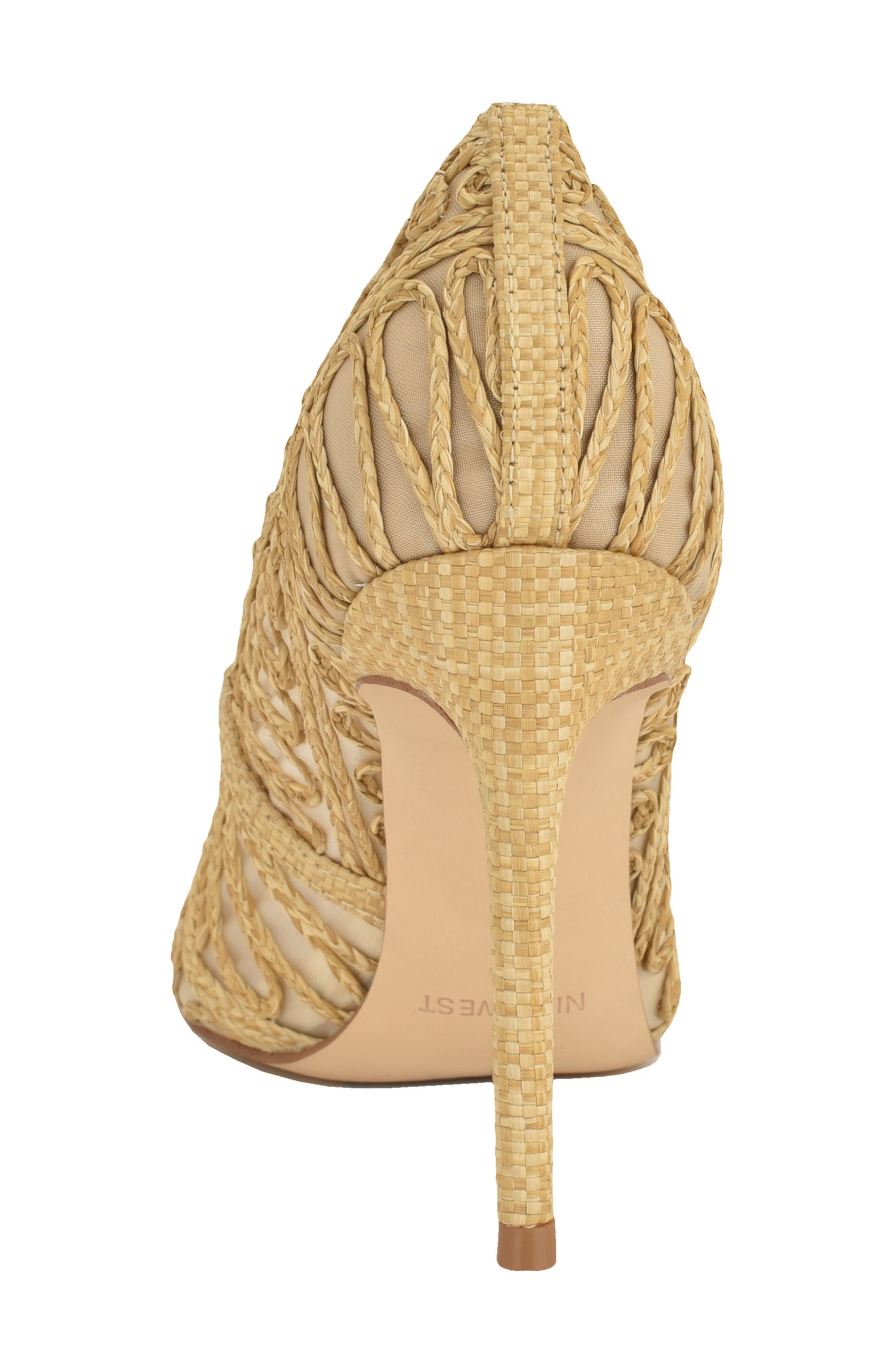 Nine West Frista Pointed Cap Toe Pump, Alternate, color, Beige