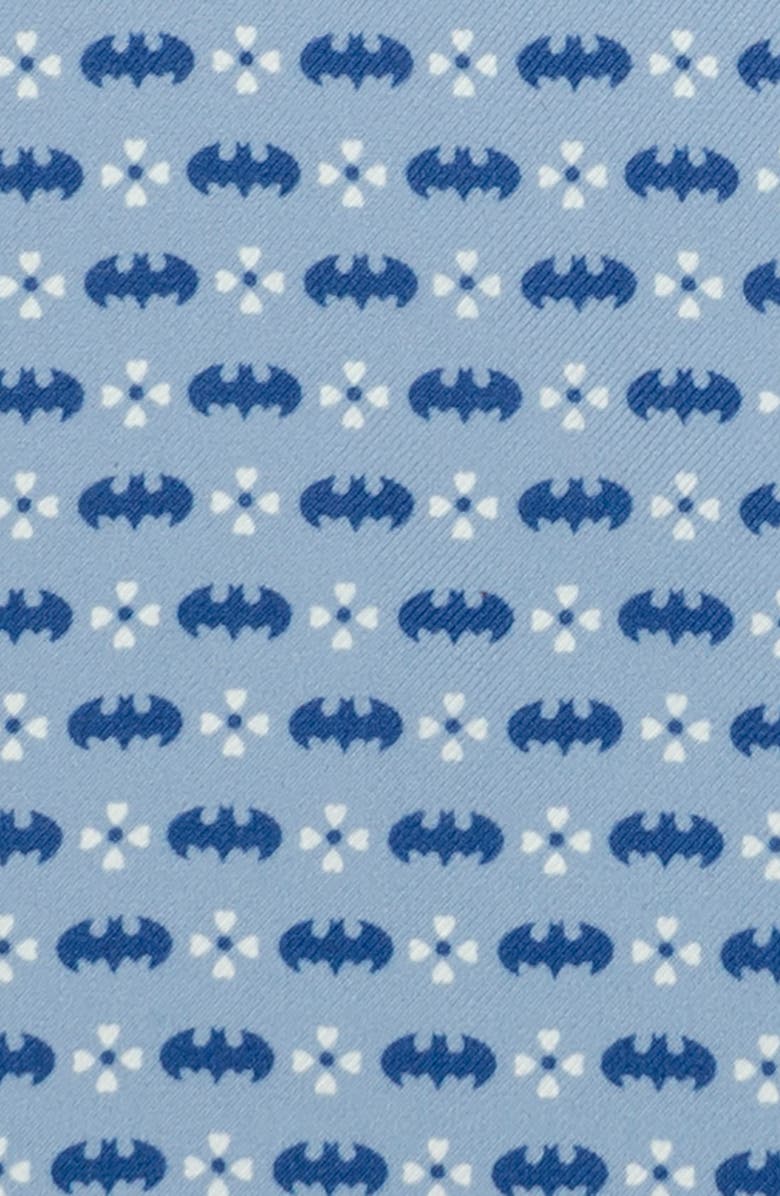 Cufflinks, Inc. Batman Motif Silk Pocket Square, Alternate, color, Blue