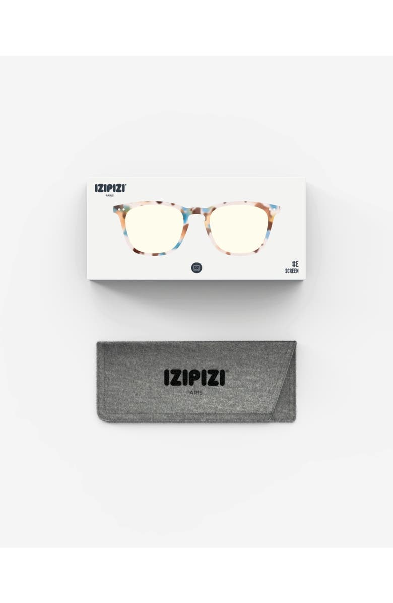 IZIPIZI #E 49mm Trapeze Screen Glasses, Alternate, color, Blue Tortoise