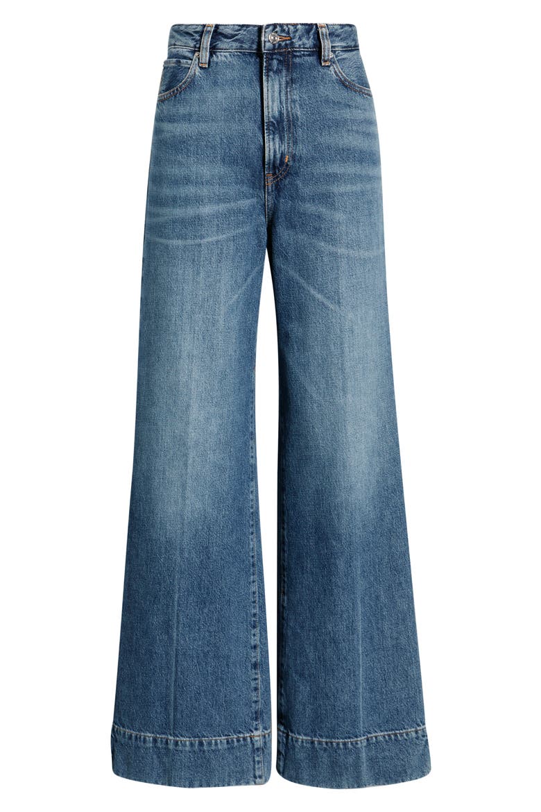 The Slice High Waist Flare Jeans, Alternate, color, DRIFT