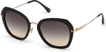 TOM FORD Kenyan 54mm Gradient Round Sunglasses | Nordstrom display picture 2