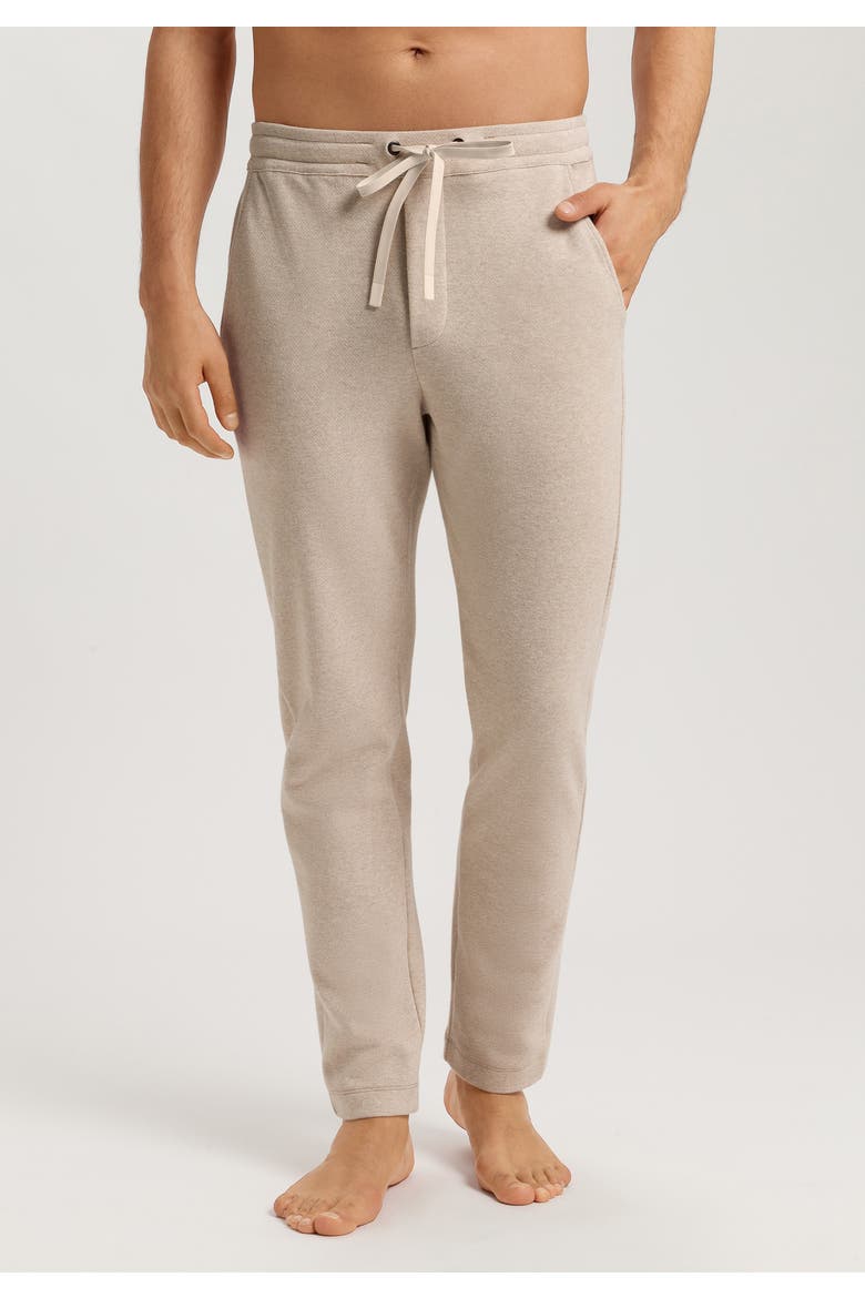 Cozy Living Organic Cotton Soft Jersey Pants, Alternate, color, Camel Melange