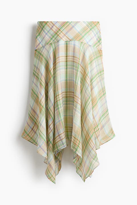 Lyocell-blend Handkerchief Skirt