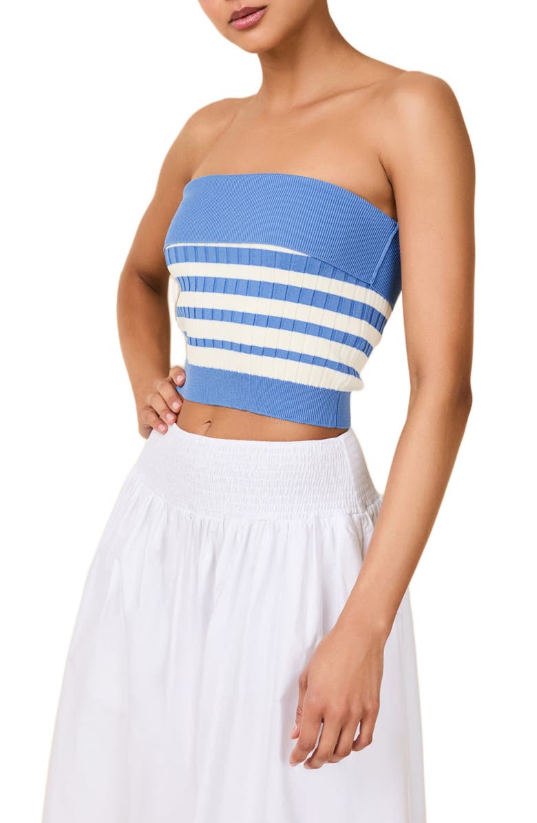 Solid & Striped Marnie Stripe Tube Top, Alternate, color, Sunset Stripe Marina Blue