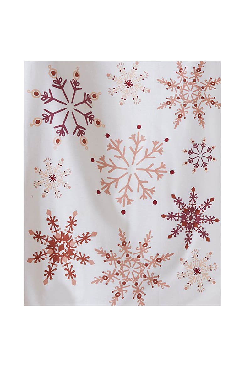Adobe Sugar Snowflake Christmas Kitchen Towels Set of 3, Alternate, color, Pink
