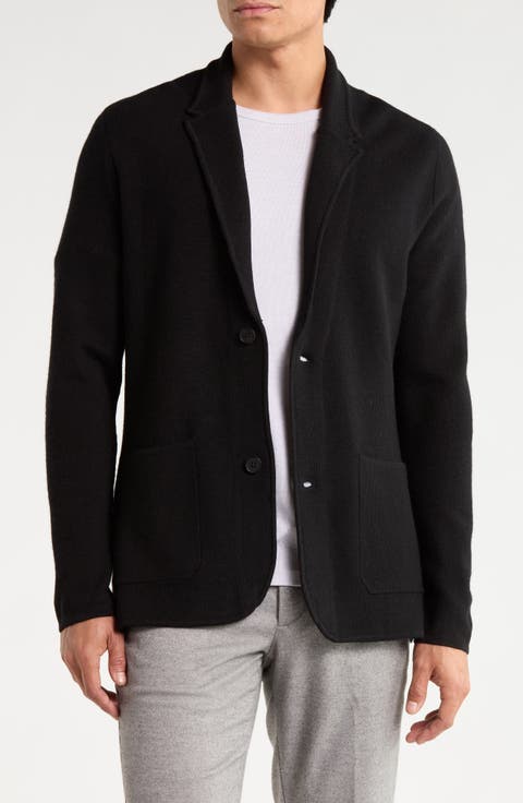 Honeycomb Stitch Sweater Blazer