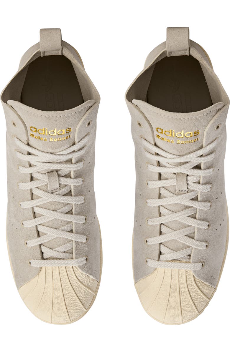 ADIDAS X WALES BONNER Superstar Hi Sneaker, Alternate, color, Cream White/ Gold Metal