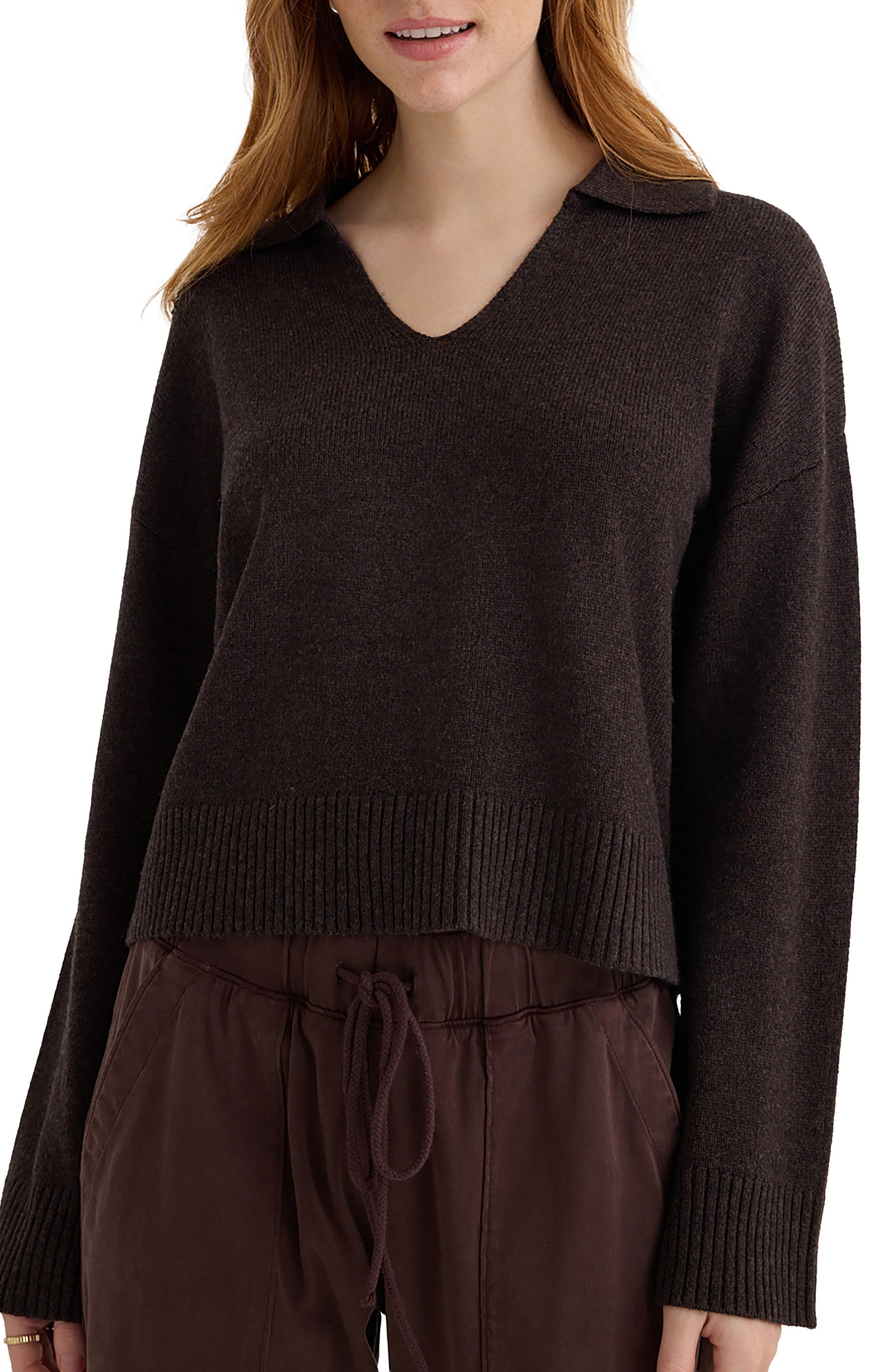 Johnny Collar Pullover Sweater