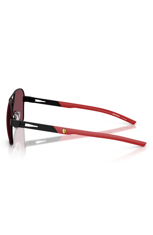 Scuderia Ferrari 57mm Square Sunglasses In Black