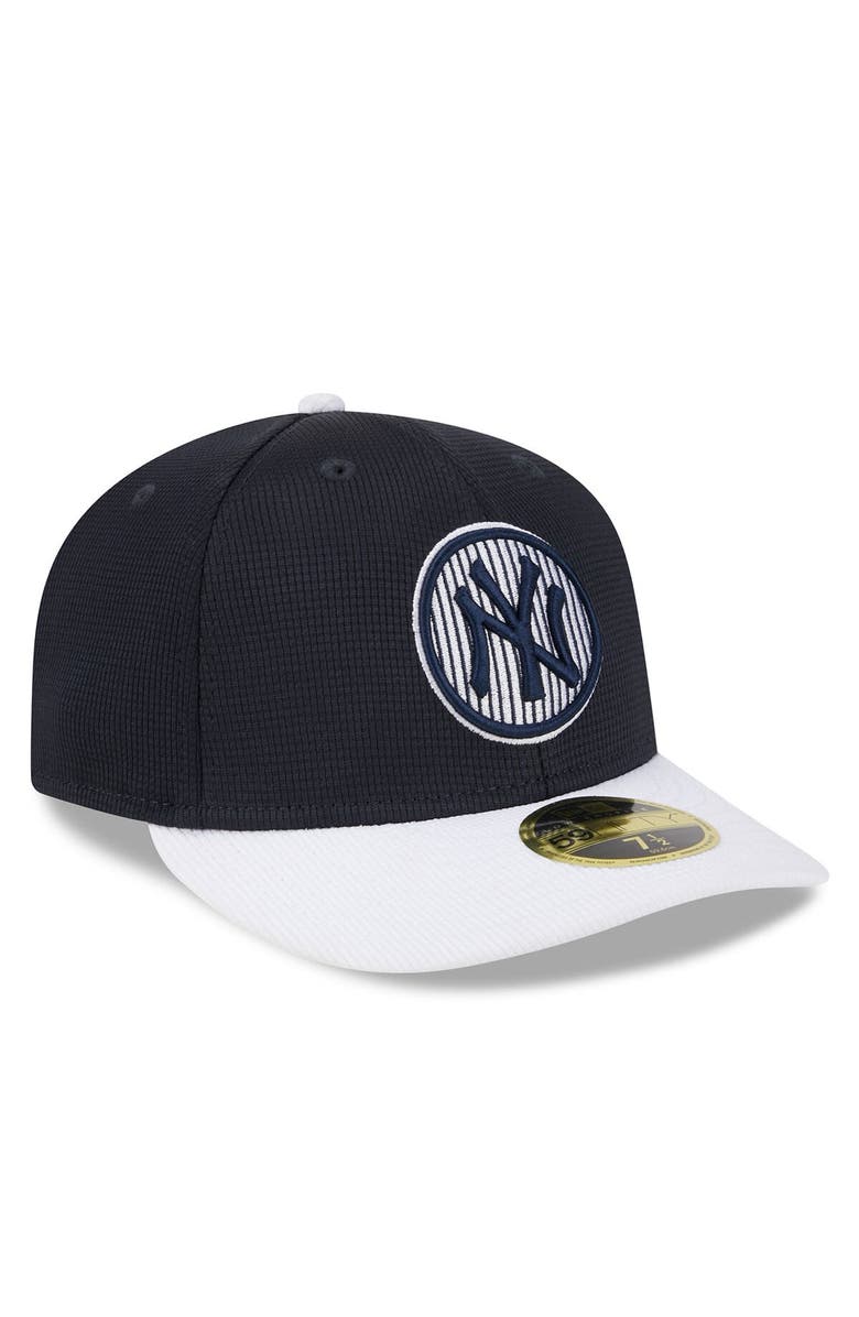 New Era Men's New Era Navy New York Yankees 2024 Batting Practice Low Profile 59FIFTY Fitted Hat, Alternate, color, Navy