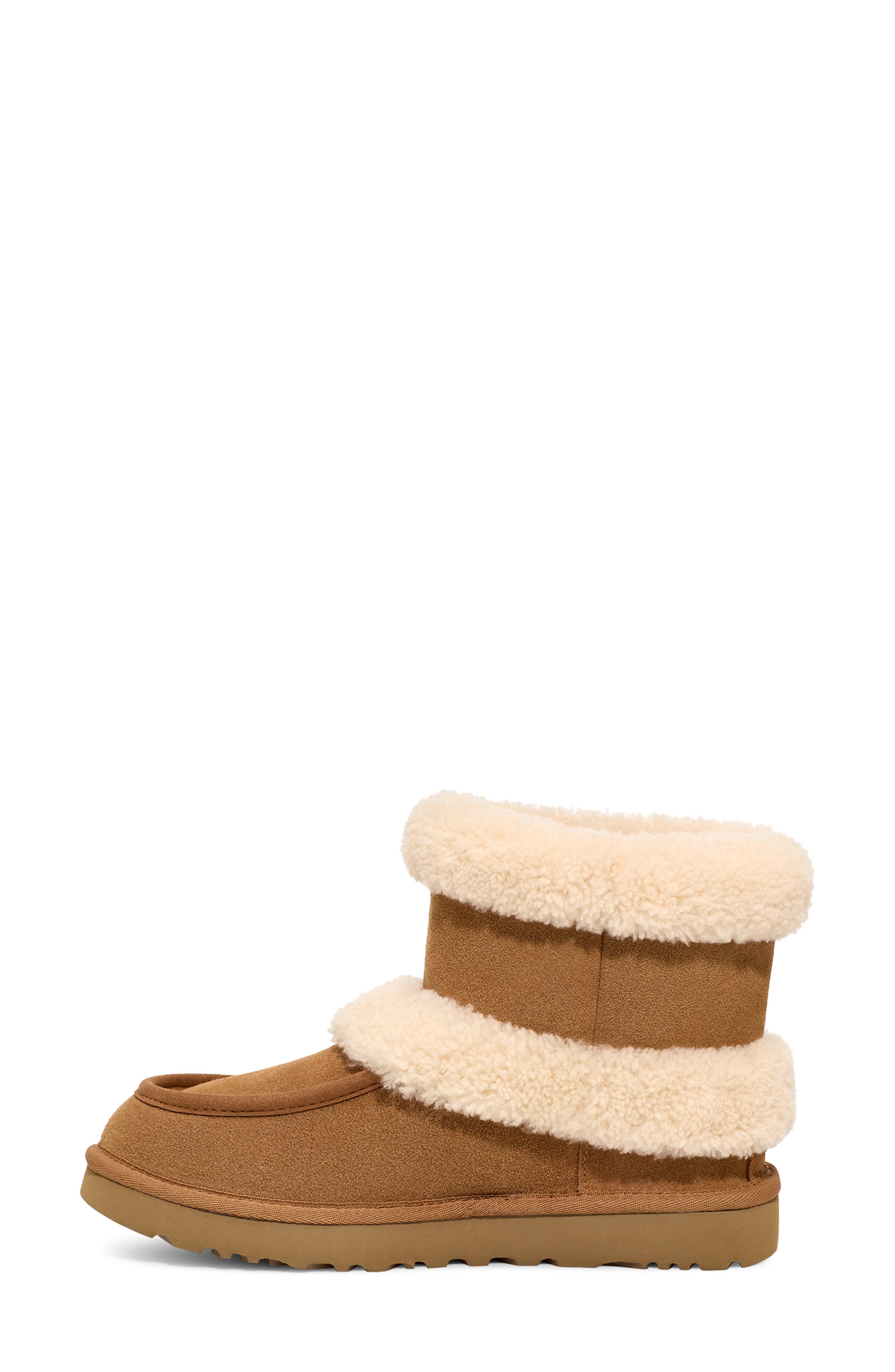UGG<sup>®</sup> Ultra Mini Fluff Genuine Shearling Boot, Alternate, color, 