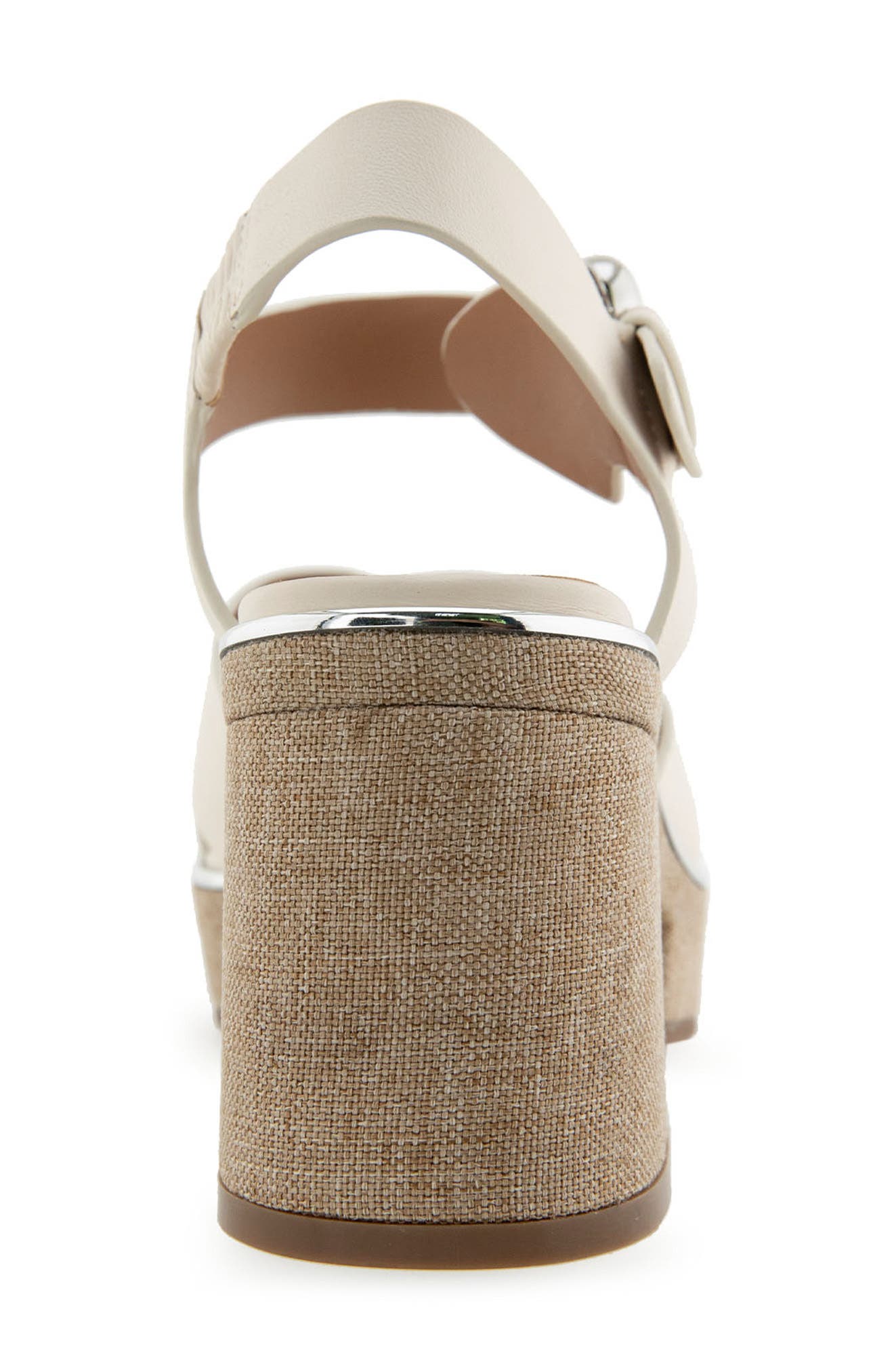 Zephyr Platform Sandal, Alternate, color, 174 EGGNOG LEATHER