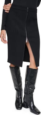 DKNY Zip Front Sweater Skirt