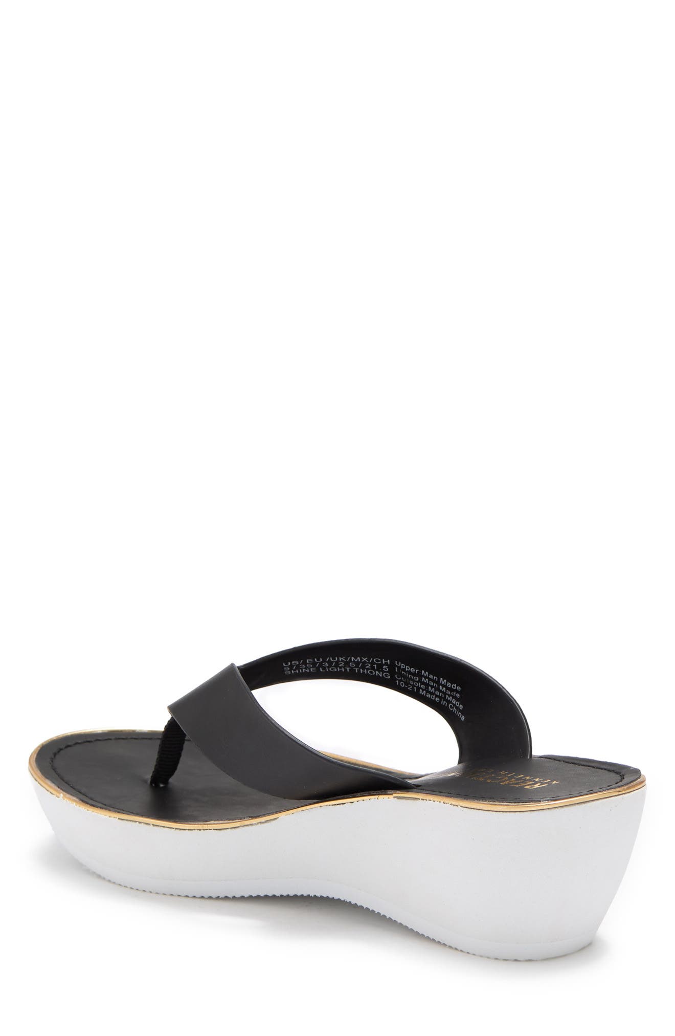 Reaction Kenneth Cole Shine Light Wedge Flip-Flop Sandal, Alternate, color, 