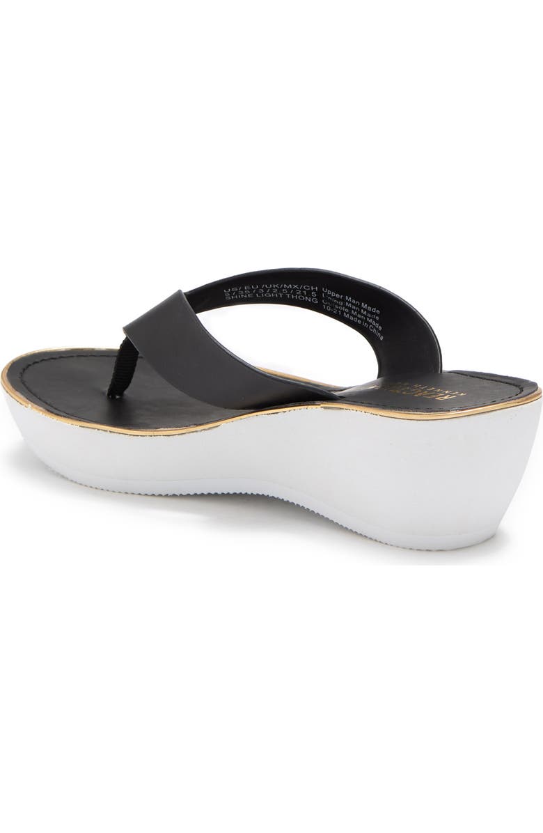 Reaction Kenneth Cole Shine Light Wedge Flip-Flop Sandal, Alternate, color,
