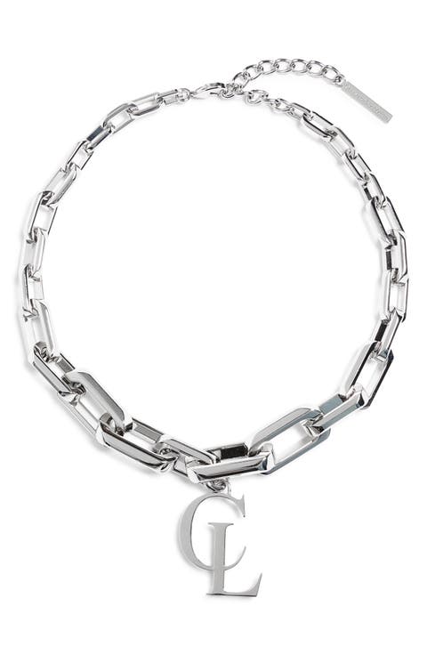 Men's Atlas Graduated Chain CL Pendant Necklace