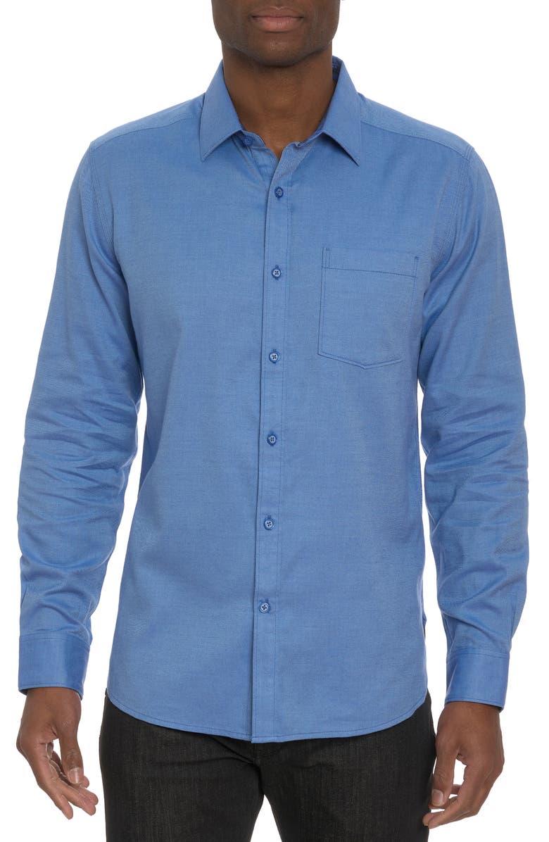 Robert Graham Santa Croce Cotton Blend Button-Up Shirt, Main, color,