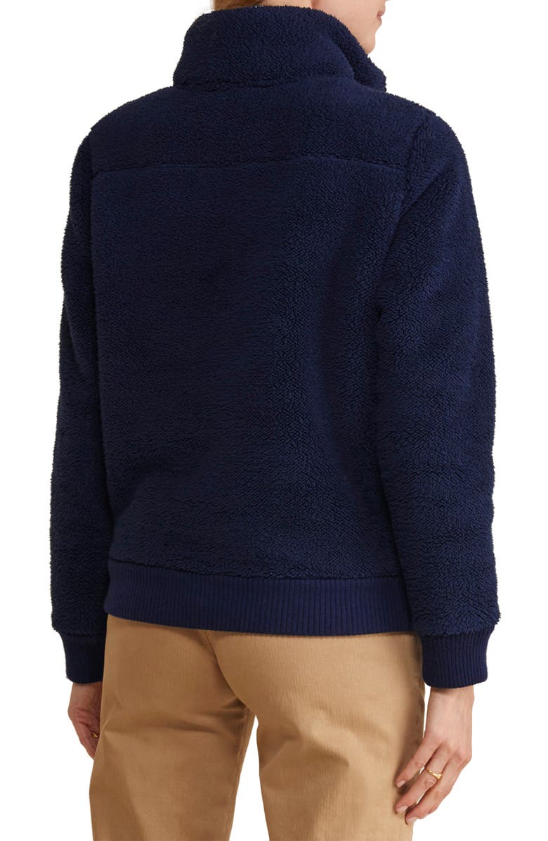 vineyard vines Plush Teddy High Pile Fleece Quarter Zip Pullover, Alternate, color, 