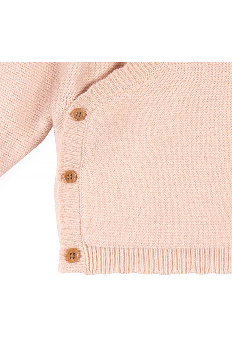 Just Born Pink Scalloped Sweater Knit 2-Piece Set, Alternate, color, Pink