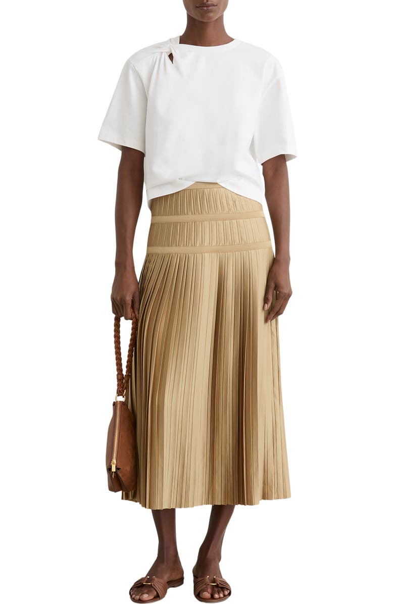 Reiss Alana Open Ring Slide Sandals, Alternate, color, Tan