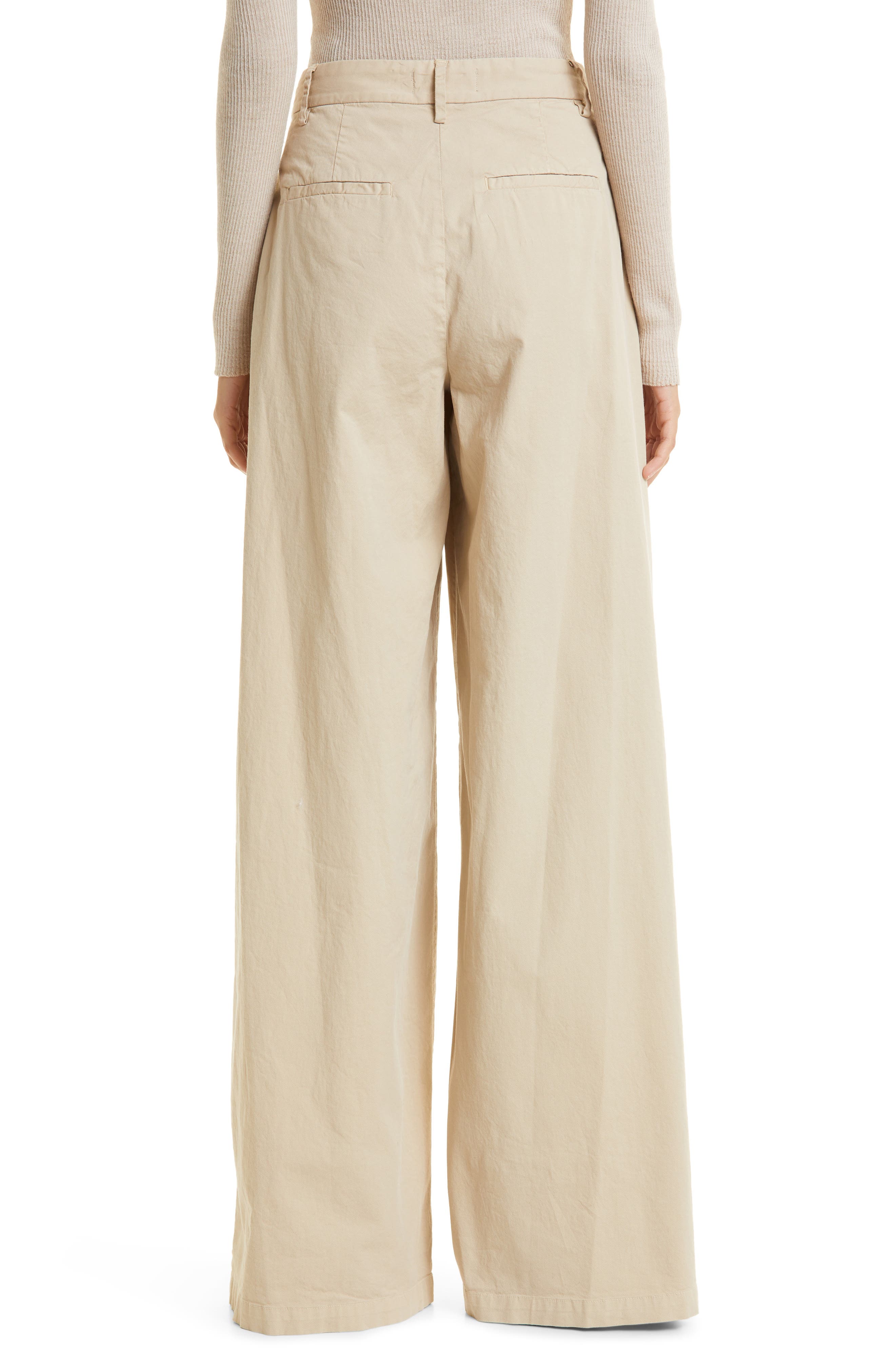 Nili Lotan Dillon Wide Leg Cotton Pants (Women) | Nordstromrack