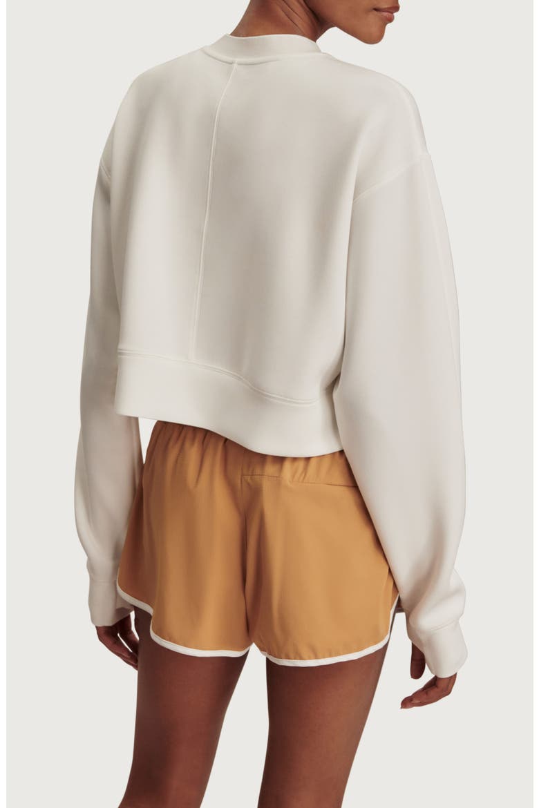 Tasmin Crop Sweatshirt, Alternate, color, SNOW WHITE