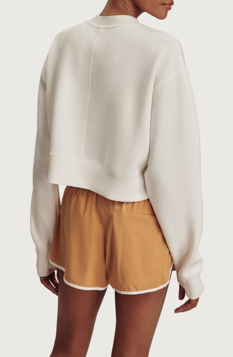 Varley Tasmin Crop Sweatshirt, Alternate, color, Snow White