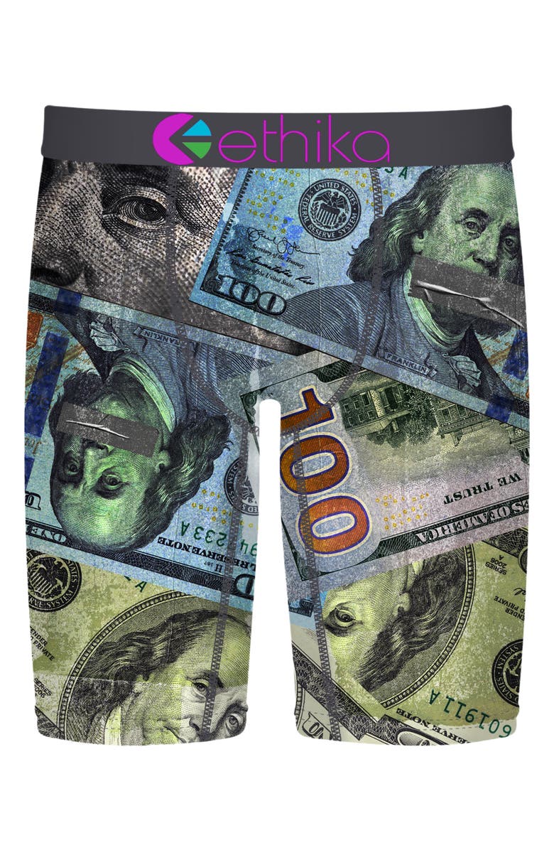 Ethika Kids' Franklin Rewired Boxer Briefs, Main, color, Green