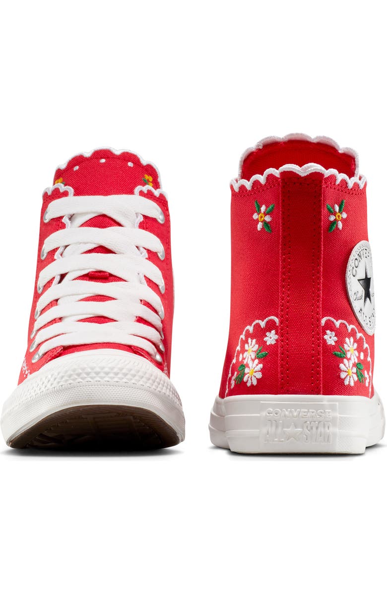 Converse Chuck Taylor<sup>®</sup> All Star<sup>®</sup> High Top Sneaker, Alternate, color, Red/ Green/ White