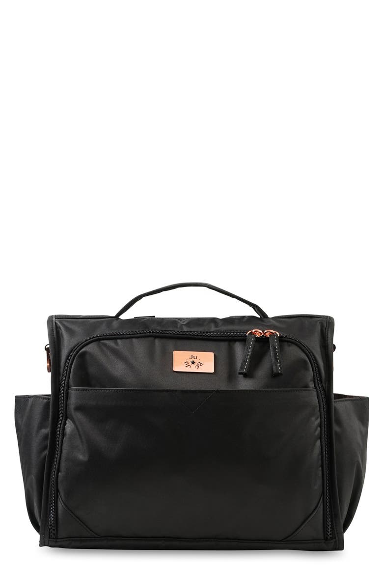 Ju-Ju-Be Classical Convertible Diaper Bag, Main, color, BLACK ROSE